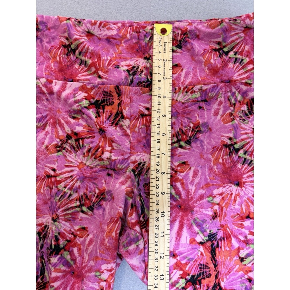 No Boundaries Womens XXL Pink Tie-Dye Leggings Stretch High Rise - Picture 3 of 7